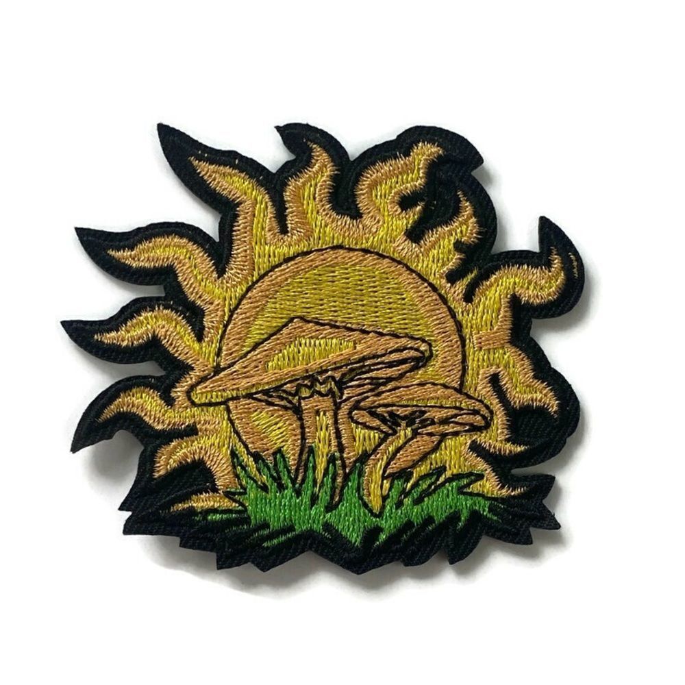 Sun Lit Shrooms Embroidered Patch